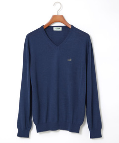 メンズ 10ゲージVネックセーター【洗濯機洗いOK】通販 [1003-06581