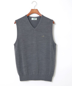 メンズ 10ゲージVネックベスト【洗濯機洗いOK】通販 [1003-06582