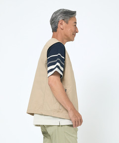 EngineeredGarments ノースウィンドベスト　XL シアサッカー EngineeredGarments ノースウィンドベスト XL シアサッカー