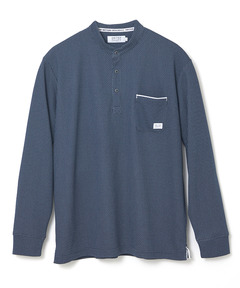 メンズ スタンドカラー パイピング Tシャツ通販 [1502-61276