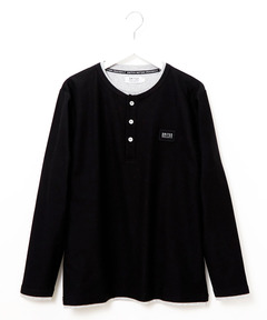 メンズ レイヤード風 ヘンリーネック カットソー通販 [1502-61277