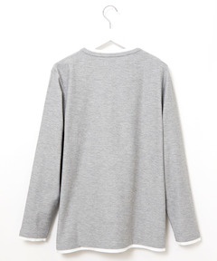 メンズ レイヤード風 ヘンリーネック Tシャツ通販 [1502-61277