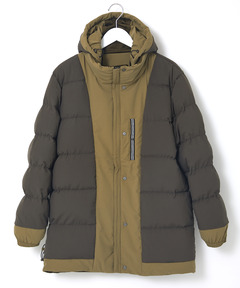 未使用　タグ付き　クロコダイル　切り返し　ダウンコート　ライトベージュ メンズ ストレッチ フード付き ダウンコート通販 [1504-47473