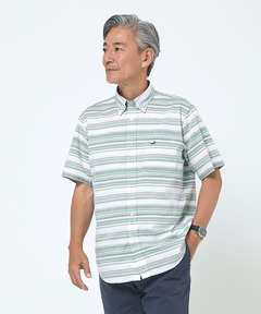 60s ボーダーシャツ メンズ パナマ ボーダー シャツ通販 [1601-00510] - クロコダイル