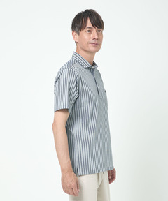 メンズ サッカー ストライプ柄 プルオーバー シャツ通販 [1601-53109