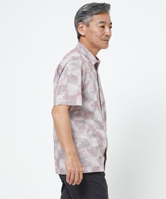 メンズ リーフ柄 プリント シャツ【吸汗速乾】通販 [1601-53126