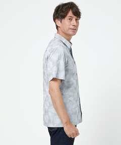 メンズ リーフ柄 プリント シャツ【吸汗速乾】通販 [1601-53126 メンズ リーフ柄 プリント シャツ【吸汗速乾】通販 [1601-53126