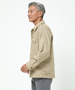 メンズ ダブルポケット付き シャツジャケット通販 [1601-55100