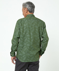 【新品未開封】プリティーグリーン　ペイズリー柄シャツ　サイズ4 gwa6332a.jpg