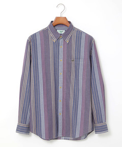 メンズ ピケ 配色 ストライプ シャツ通販 [1601-55115] - クロコダイル