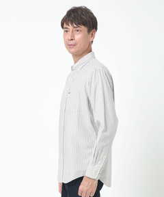 メンズ オックスフォード ストライプ柄 シャツ通販 [1601-55117