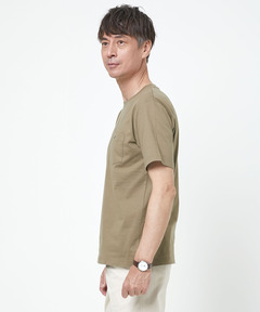メンズ ポケット付きワンポイントTシャツ【TEMP-C】 通販 [1602-08250