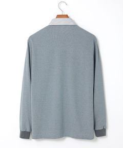 メンズ ボーダー 柄 切り替えデザイン ポロシャツ【日本製生地】通販