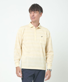 メンズ バーズアイ ボーダー柄 ポロシャツ通販 [1602-53202