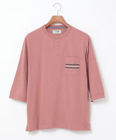 メンズ ヘンリーネック 七分袖 Tシャツ【吸汗速乾】通販 [1602-53206