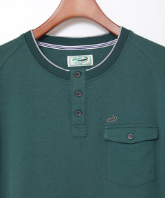 メンズ ポンチ ヘンリーネック Tシャツ通販 [1602-53211