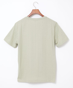 メンズ スノーコットン シャドーチェック柄 Tシャツ【接触冷感】通販