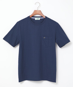 メンズ スノーコットン シャドーチェック柄 Tシャツ【接触冷感】通販
