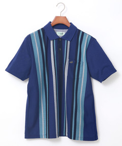 メンズ ランダムストライプ柄 ポロシャツ 【吸汗速乾】通販 [1602