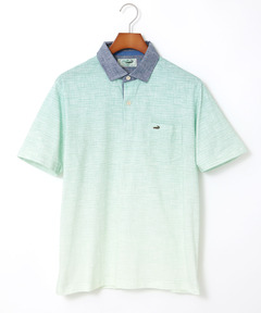 メンズ 襟布帛 グラデーションカラー ポロシャツ【吸汗速乾】通販