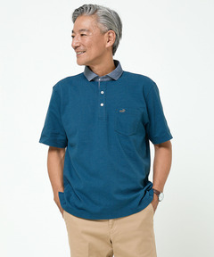 メンズ 地柄 ストライプ ポロシャツ通販 [1602-54219] - クロコダイル