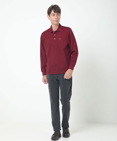 メンズ 地柄 長袖 ポロシャツ通販 [1602-55202] - クロコダイル