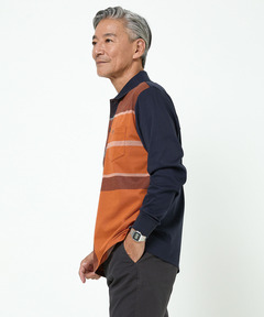 メンズ パネルチェック柄 ポロシャツ通販 [1602-55204] - クロコダイル