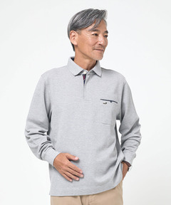 メンズ 鹿の子 メランジカラー ポロシャツ通販 [1602-55207