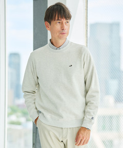 メンズ ダブルフェイス クルーネック トレーナー通販 [1602-55211