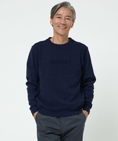 メンズ ダブルフェイス ジャカード トレーナー通販 [1602-55214