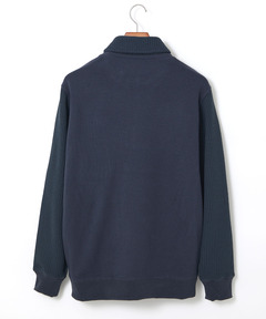 メンズ 鹿の子 リブ 切り替え トレーナー【日本製生地】通販 [1602