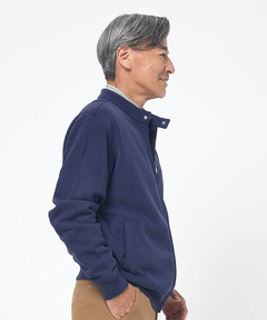 メンズ 裏起毛 フルジップ ブルゾン【日本製生地】通販 [1602-55221