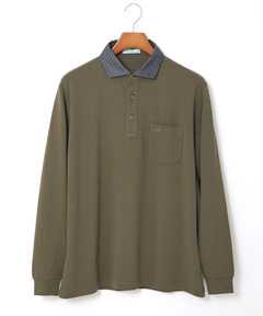 メンズ 襟布帛 デザイン ポロシャツ通販 [1602-56200] - クロコダイル