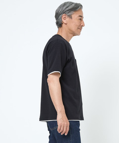 メンズ レイヤード風 ロゴプリント Tシャツ通販 [1602-64213