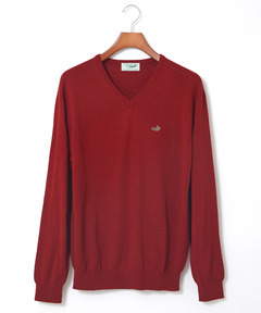 メンズ 10ゲージVネックセーター【洗濯機洗いOK】通販 [1603-06581
