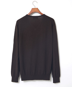 60％オフ　RomaRo ブラック Vネック セーター セール】ディープVネックニット / オーバーサイズニット（ニット