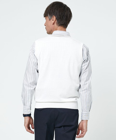 メンズ チルデン Vネックベスト【手洗いOK】通販 [1603-51302