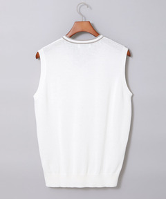 メンズ チルデン Vネックベスト【手洗いOK】通販 [1603-51302