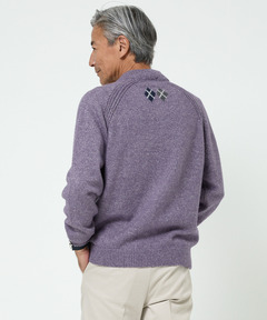 メンズ ハーフジップ 配色 ニット通販 [1603-57303] - クロコダイル