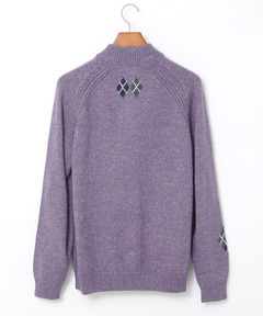 メンズ ハーフジップ 配色 ニット通販 [1603-57303] - クロコダイル