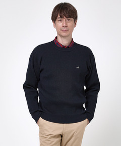 メンズ ウールブレンド リブ編み ニット【手洗いOK】通販 [1603-58310