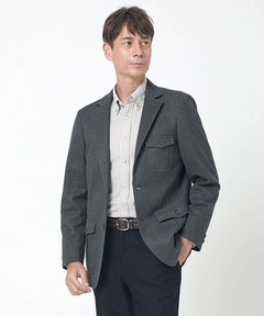 メンズ ウールライク ヘリンボーン ジャケット通販 [1604-57405