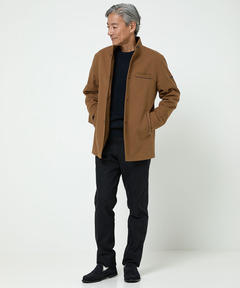 メンズ ジャージーメルトン スタンドカラー ジャケット通販 [1604