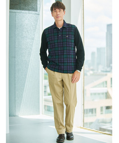 メンズ 【ベストセラー】ストレッチ 2タック チノパンツ【シワになり