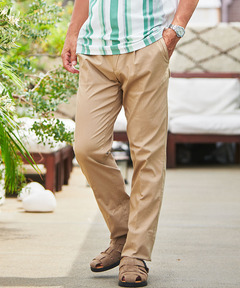 メンズ ツイルタック ストレッチ パンツ【接触冷感】【UV加工】通販