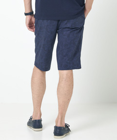 限定カラー‼️alo 青黒 ショートパンツ メンズ リーフ柄 プリント ショートパンツ通販 [1605-53506