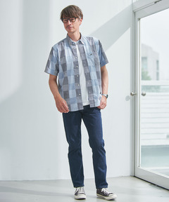 メンズ 5ポケット テーパード デニムパンツ通販 [1605-76500