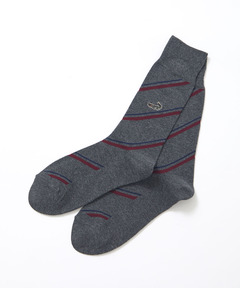 メンズ レジメンストライプ柄 ソックス通販 [1607-55703