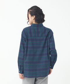 レディース 微起毛ピケ チェック柄 チュニック通販 [2001-55107