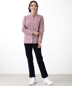 レディース ラウンドカラー ギンガムチェック柄 ブラウス通販 [2001